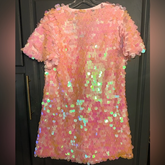 Buddy Love pink iridescent sequin dress Small - Picture 3 of 3